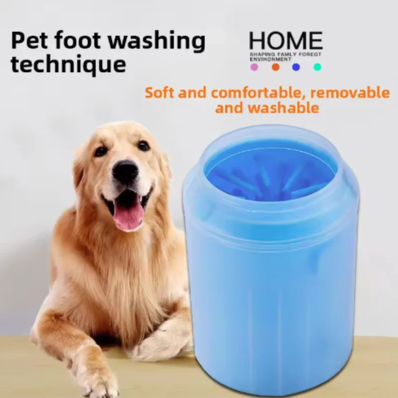 Nettoyeur de pattes pour chien et chat — Lave-pattes portable en silicone