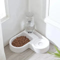 Gamelle d'Angle Compacte avec Distributeur d'Eau