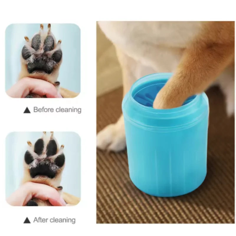 Nettoyeur de pattes pour chien et chat — Lave-pattes portable en silicone