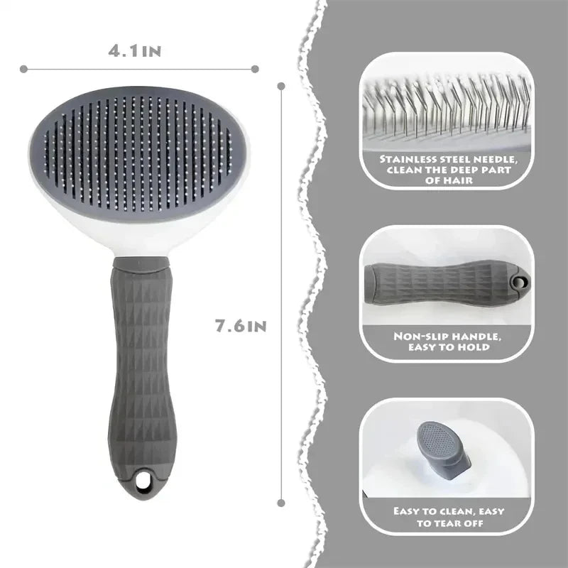 Brosse pour chiens et chats, peigne autonettoyant